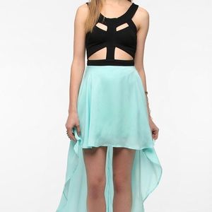 Reverse from UO high low cut out dress